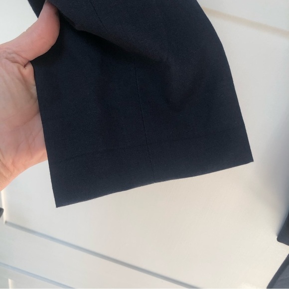 NWT J Crew Ludlow slim fit Irish linen blend navy blue pant 30w/32L - Picture 4 of 9